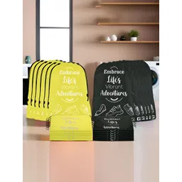 Aura Yellow & Black 24 Pieces Printed Foldable Water Resistant Multi-Utility Laundry Bags-picture-40