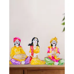 Aura Yellow & Pink 3 Pieces Figurine Showpiece-picture-16