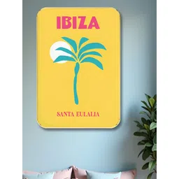 Aura Yellow & White Tree Floral And Botanical Wooden Wall Art-image-44