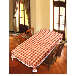 Aura Yellow Geometric Printed 6-Seater Table Cover-image-4
