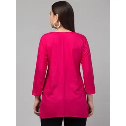 Aura Glam Embroidered Thread Work Thread Work Kurti image 4