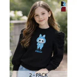 Aura Glam Girls Cotton Blend Tops-picture-12