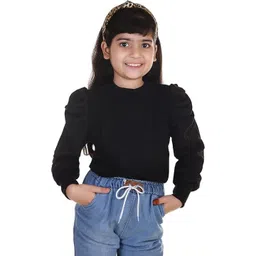 Aura Glam Girls Pack Of 2 Puff Sleeves Top-picture-41