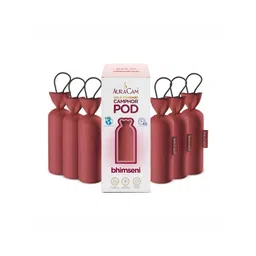 AuraCam 6Pcs Off White & Red Gold Standard Camphor Pod Cone Bhimseni Air Fresheners-picture-17
