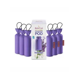 AuraCam 6Pcs Purple Gold Standard Camphor Pod Cone Lavender Air Fresheners-picture-18
