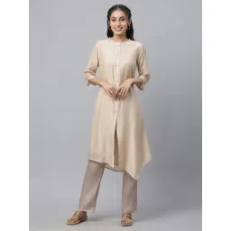 Aurelia Beige A Line Kurta-picture-26