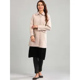 Aurelia Beige Regular Fit Overcoat-picture-32