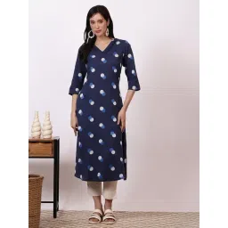 Aurelia Blue Printed Kurta-picture-28