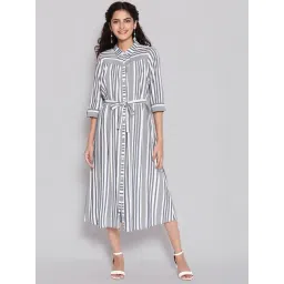 Aurelia Blue Regular Fit Straight Dress-picture-38