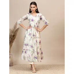 Aurelia Cream Floral Print Kurta-picture-32