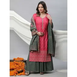 Aurelia Green Cotton Printed Dupatta-picture-15