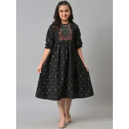 Aurelia Kids Black Printed Dress-picture-25