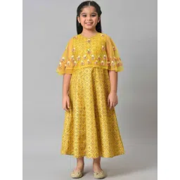 Aurelia Kids Yellow Printed Dress-picture-30