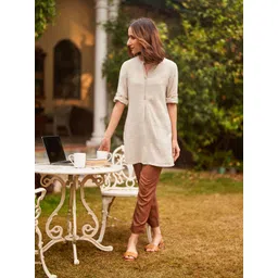 AURELIA Mandarin Collar Kurti-picture-30