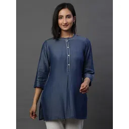 AURELIA Mandarin Collar Kurti-picture-28