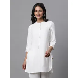 AURELIA Mandarin Collar Straight Kurti-picture-25