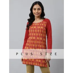 Aurelia Maroon Printed Straight Kurti-picture-44