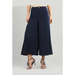 Aurelia Navy Regular Fit Palazzo-picture-14