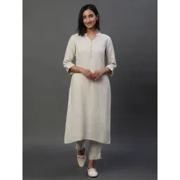 Aurelia Off White Straight Kurta-picture-22