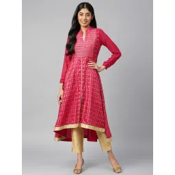 Aurelia Pink Embellished A Line Kurta-picture-15