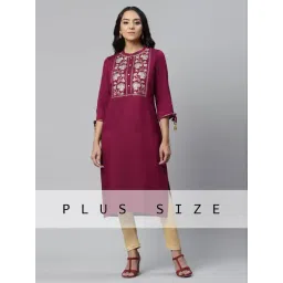 Aurelia Pink Embroidered Straight Kurta-picture-37