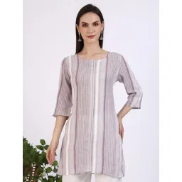 Aurelia Pink Striped Kurti-picture-26