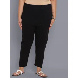 AURELIA Plus Size Women Black Trousers image 1
