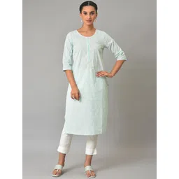 AURELIA Printed Pure Cotton Straight Kurta-picture-11