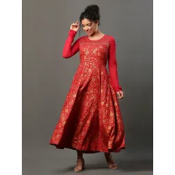 Aurelia Red Printed Straight Kurta-picture-37