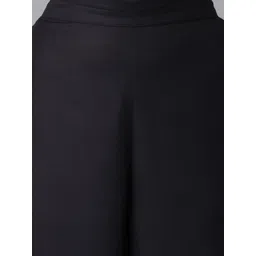 AURELIA Women Black Solid Ethnic Palazzos image 5