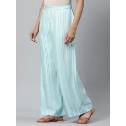 AURELIA Women Blue Printed Palazzos-picture-35