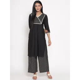 AURELIA Women Ethnic Motifs Printed Kurta with Palazzo-picture-41