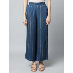 AURELIA Women Ethnic Motifs Printed Straight Fit Palazzos-picture-18