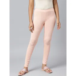 AURELIA Women Pink Solid Ankle-Length Leggings-picture-18