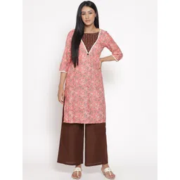AURELIA Women Printed Straight Kurta with Palazzo-picture-32