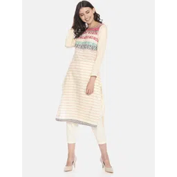 AURELIA Women Straight Cotton Kurta-picture-25
