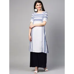 AURELIA Women Straight Cotton Kurta-picture-30