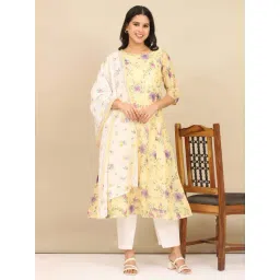 Aurelia Women's White Floral Printed Pure Cotton Stole-picture-26