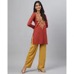 aurelia Women Straight Fit Winter Palazzos image 5