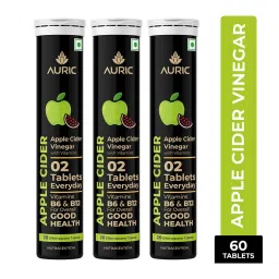 Auric Apple Cider Vinegar with Vitamins, 60 tablet(s) Green Apple-picture-16