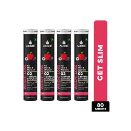 Auric Get Slim Effervescent- Power of Green Coffee, Green Tea, Grape Seed & Garcinia Cambogia, 4 Tubes-picture-19