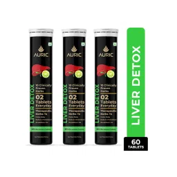 Auric Liver Detox Effervescent with 10 Ayurvedic Herbs, Clinically Researched ingredients , 3 Tubes-picture-10