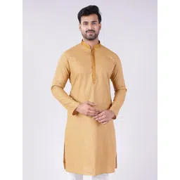 AURIK Men Mandarin Collar Thread Work Kurta-picture-13