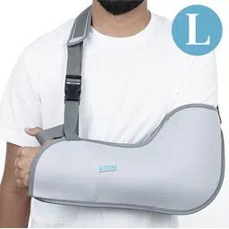 aurum Adjustable Pouch Arm Sling For Fracture, Shoulder Dislocation, Unisex, L Size Arm Support-picture-11