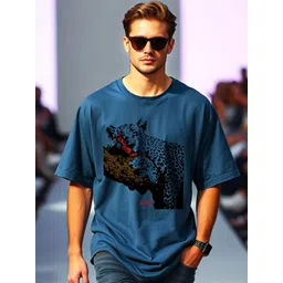 AUSK Men Graphic Printed Drop-Shoulder Sleeves T-shirt-picture-14