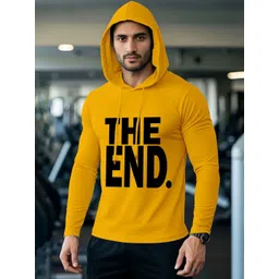 AUSK Men Typography Printed Full Sleeve Hooded T-shirt-image-38