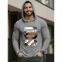 AUSK Men Typography Printed Hooded T-shirt-image-44