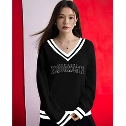 ausk Women Stripes V-Neck T-Shirt-picture-14