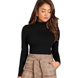 ausk Womens Regular Fit Top || High Neck Regular Fit Top for Womens-picture-16