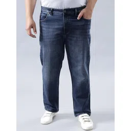 AUSTIN MARTIN Men Regular Fit Mid-Rise Low Distress Light Fade Stretchable Jeans-picture-20